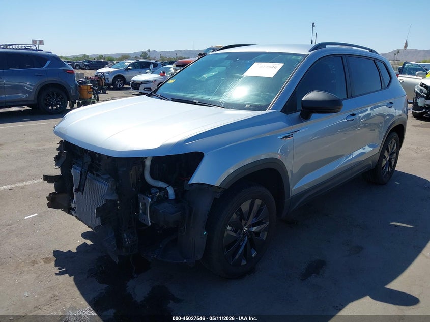 2023 Volkswagen Taos VIN 3VVCX7B20PM352326 IAAI salvage auction — FRONT END, Salvage Title, sold $6,800 on 2026-08-03 (photo 2)