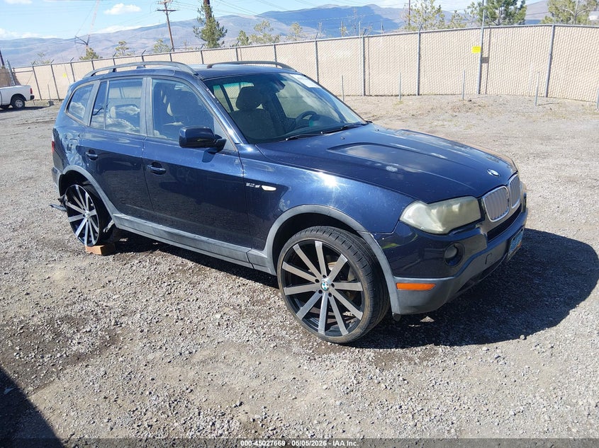 2007 BMW X3 VIN WBXPC93407WF24092 IAAI salvage auction — RIGHT REAR, Salvage (Nevada), sold $50 on 2026-07-10 (photo 1)