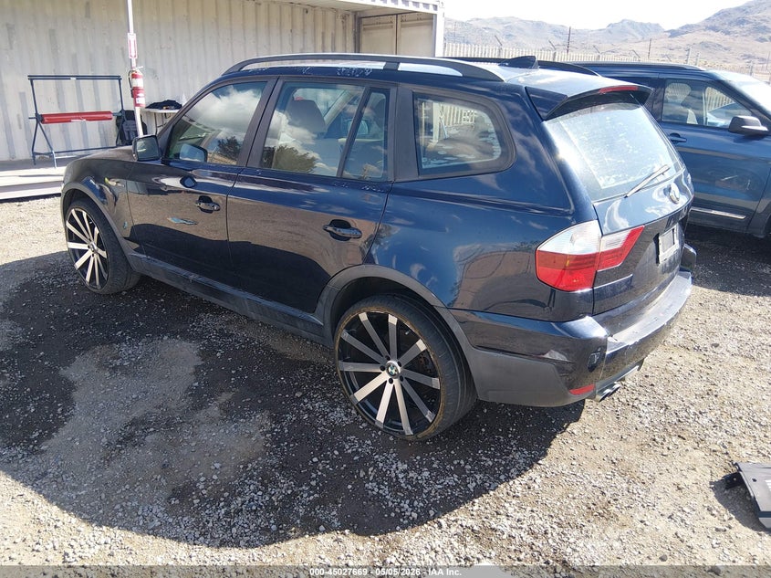 2007 BMW X3 VIN WBXPC93407WF24092 IAAI salvage auction — RIGHT REAR, Salvage (Nevada), sold $50 on 2026-07-10 (photo 3)