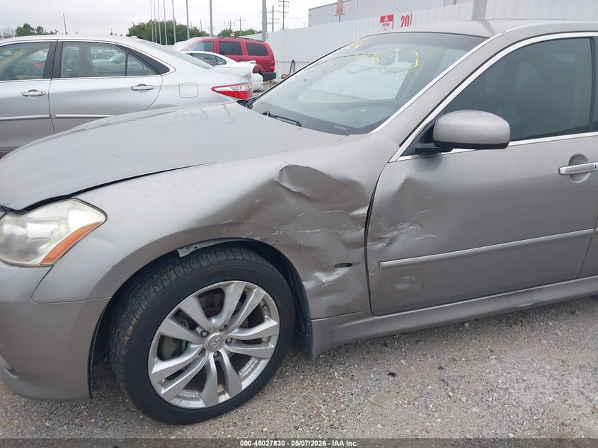 2008 Infiniti M VIN JNKAY01E08M600673 IAAI salvage auction — LEFT FRONT, Salvage (Texas), sold $550 on 2026-08-29 (photo 6)