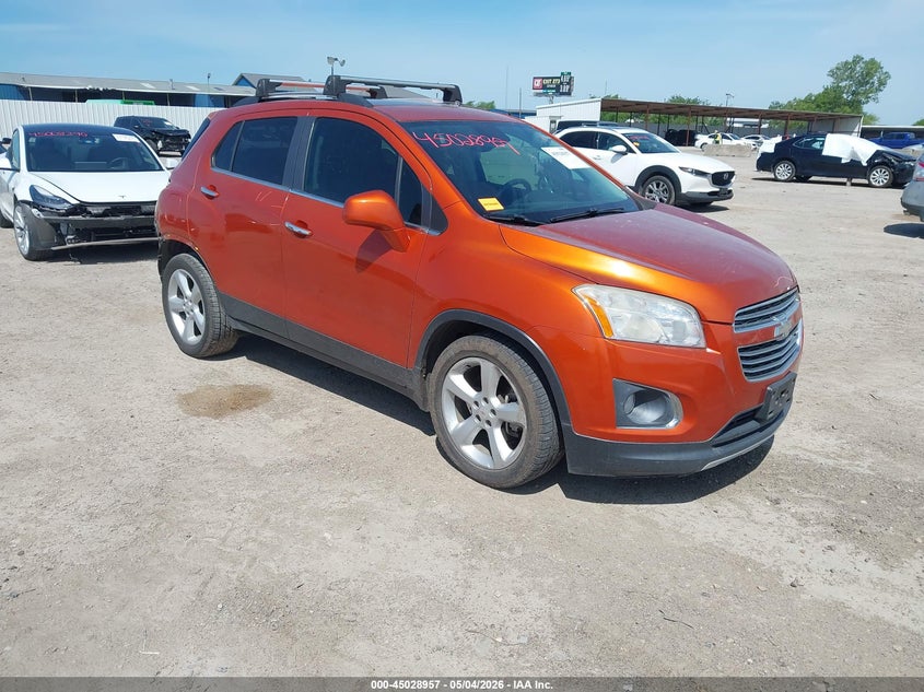2015 Chevrolet Trax VIN KL7CJNSBXFB130707 IAAI salvage auction — REAR END, Original (Texas), sold $1,500 on 2026-07-22 (photo 1)