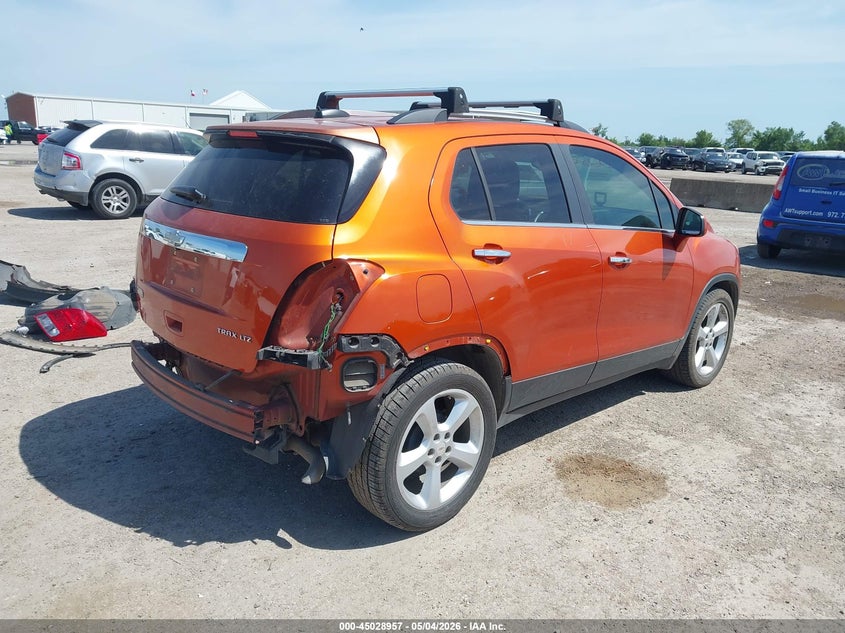 2015 Chevrolet Trax VIN KL7CJNSBXFB130707 IAAI salvage auction — REAR END, Original (Texas), sold $1,500 on 2026-07-22 (photo 4)