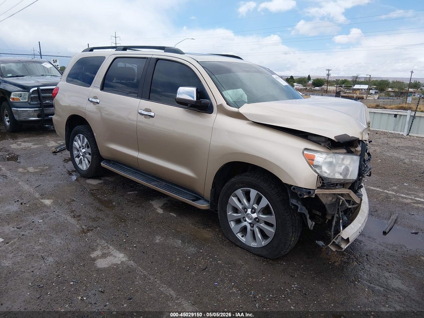 2013 Toyota Sequoia VIN 5TDJW5G1XDS078254 IAAI salvage auction — FRONT END, Salvage (New Mexico), sold $2,400 on 2026-07-13 (photo 1)
