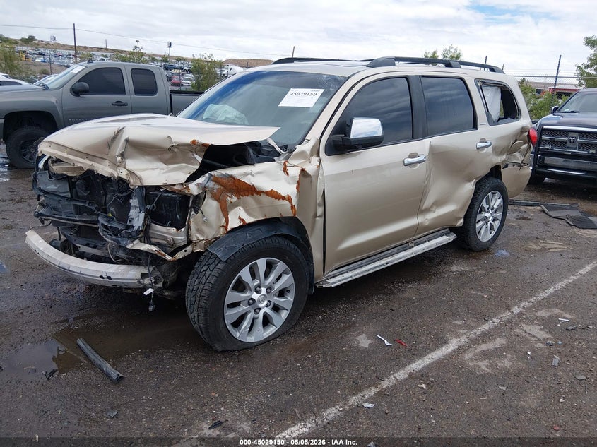 2013 Toyota Sequoia VIN 5TDJW5G1XDS078254 IAAI salvage auction — FRONT END, Salvage (New Mexico), sold $2,400 on 2026-07-13 (photo 2)