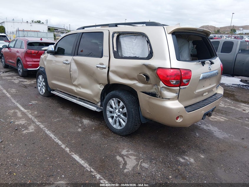 2013 Toyota Sequoia VIN 5TDJW5G1XDS078254 IAAI salvage auction — FRONT END, Salvage (New Mexico), sold $2,400 on 2026-07-13 (photo 3)