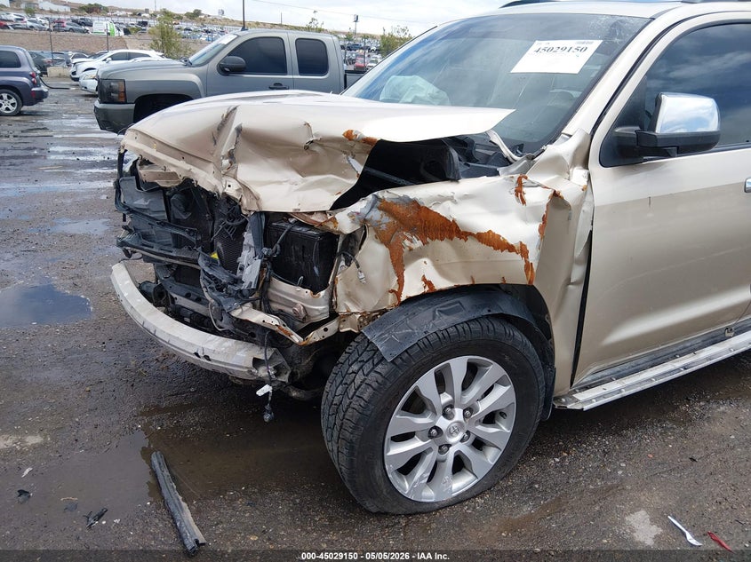 2013 Toyota Sequoia VIN 5TDJW5G1XDS078254 IAAI salvage auction — FRONT END, Salvage (New Mexico), sold $2,400 on 2026-07-13 (photo 6)