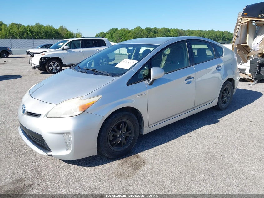 2012 Toyota Prius VIN JTDKN3DU8C5421318 IAAI salvage auction — HAIL, Salvage (Indiana), sold $1,100 on 2026-07-16 (photo 2)
