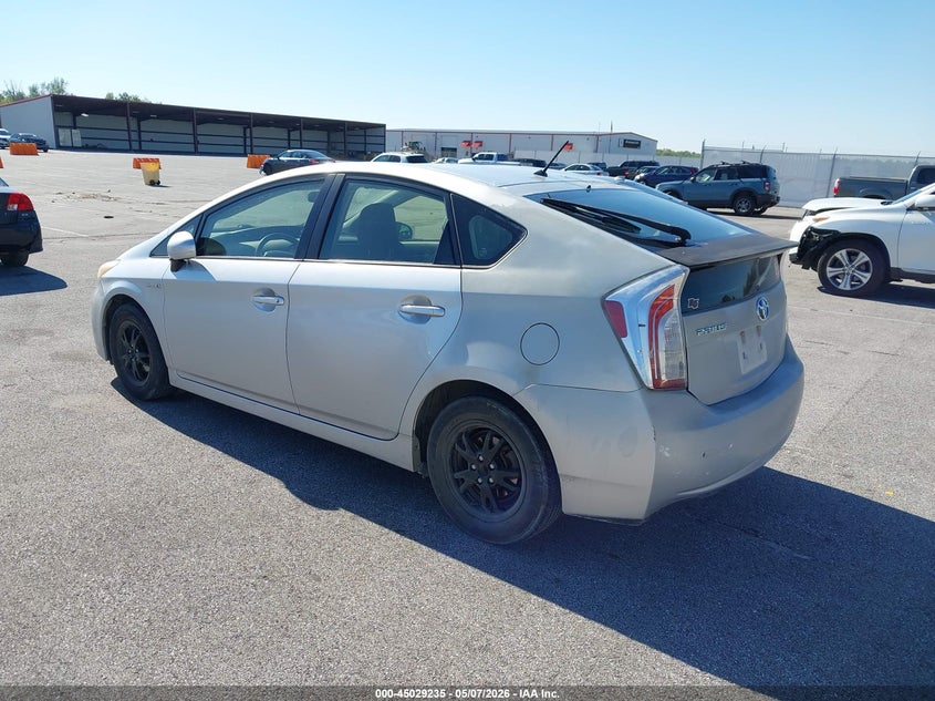 2012 Toyota Prius VIN JTDKN3DU8C5421318 IAAI salvage auction — HAIL, Salvage (Indiana), sold $1,100 on 2026-07-16 (photo 3)