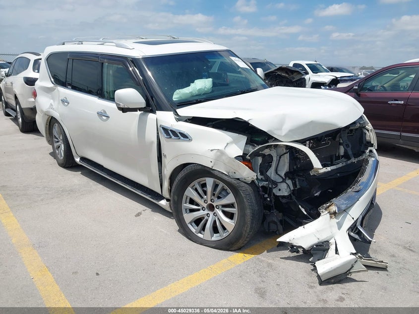 2017 Infiniti Qx80 VIN JN8AZ2NFXH9640201 IAAI salvage auction — RIGHT FRONT, Salvage (Texas), sold $2,500 on 2026-07-09 (photo 1)