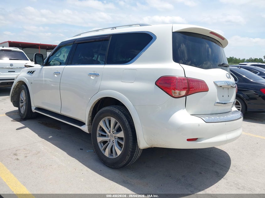 2017 Infiniti Qx80 VIN JN8AZ2NFXH9640201 IAAI salvage auction — RIGHT FRONT, Salvage (Texas), sold $2,500 on 2026-07-09 (photo 3)