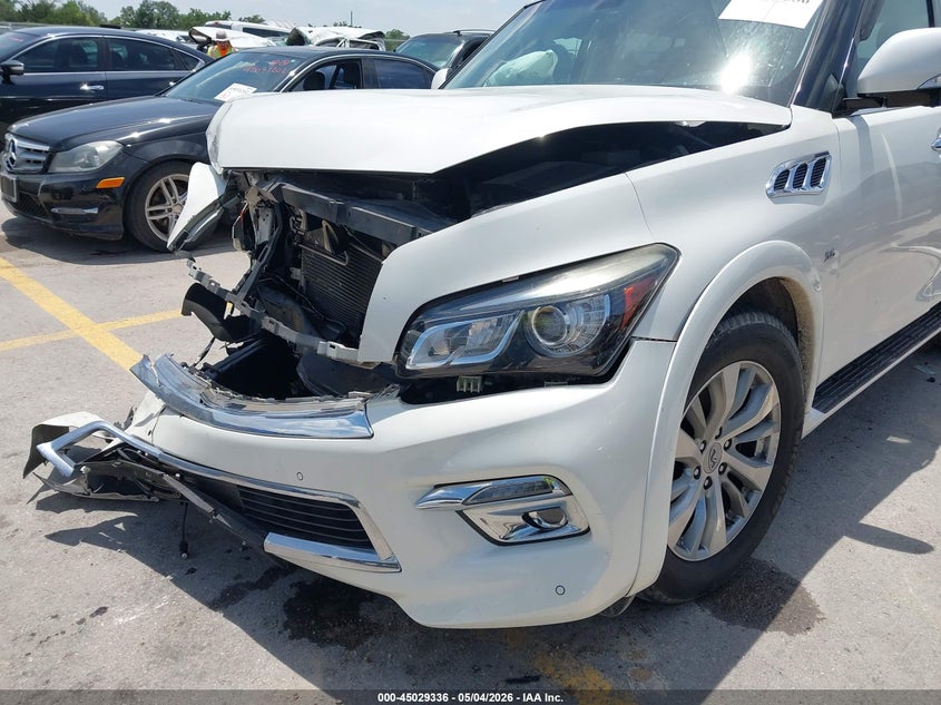 2017 Infiniti Qx80 VIN JN8AZ2NFXH9640201 IAAI salvage auction — RIGHT FRONT, Salvage (Texas), sold $2,500 on 2026-07-09 (photo 6)
