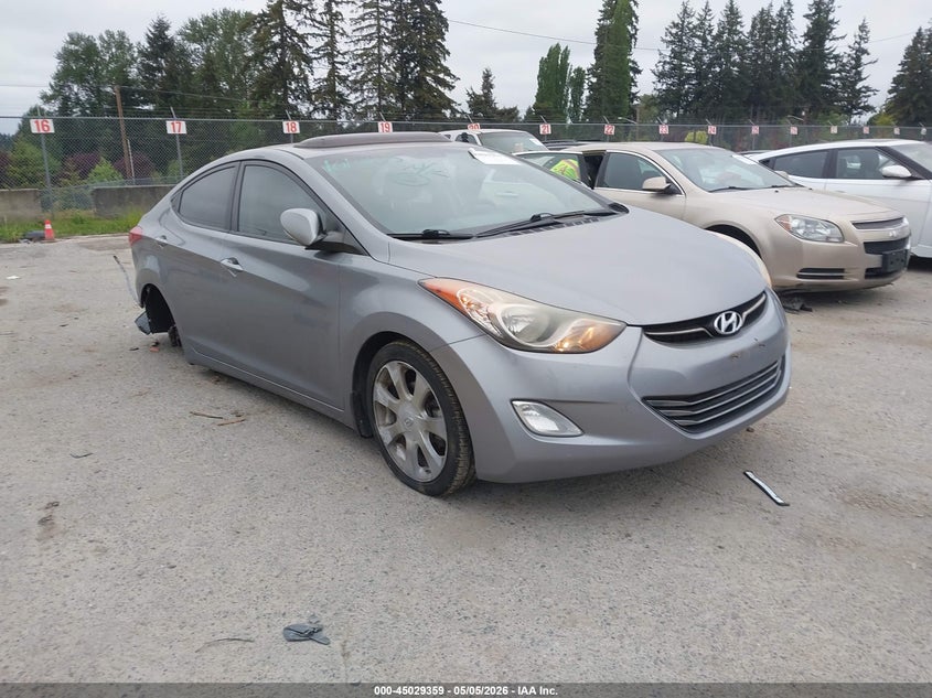2013 Hyundai Elantra VIN KMHDH4AE4DU671094 IAAI salvage auction — RIGHT REAR, Bill Of Sale (Washington), sold $775 on 2026-07-22 (photo 1)