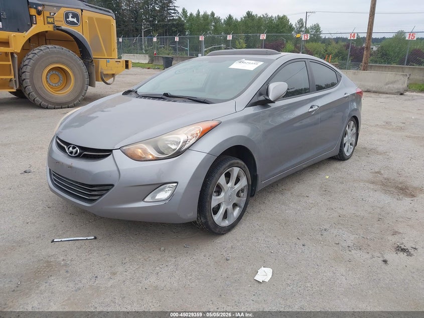 2013 Hyundai Elantra VIN KMHDH4AE4DU671094 IAAI salvage auction — RIGHT REAR, Bill Of Sale (Washington), sold $775 on 2026-07-22 (photo 2)