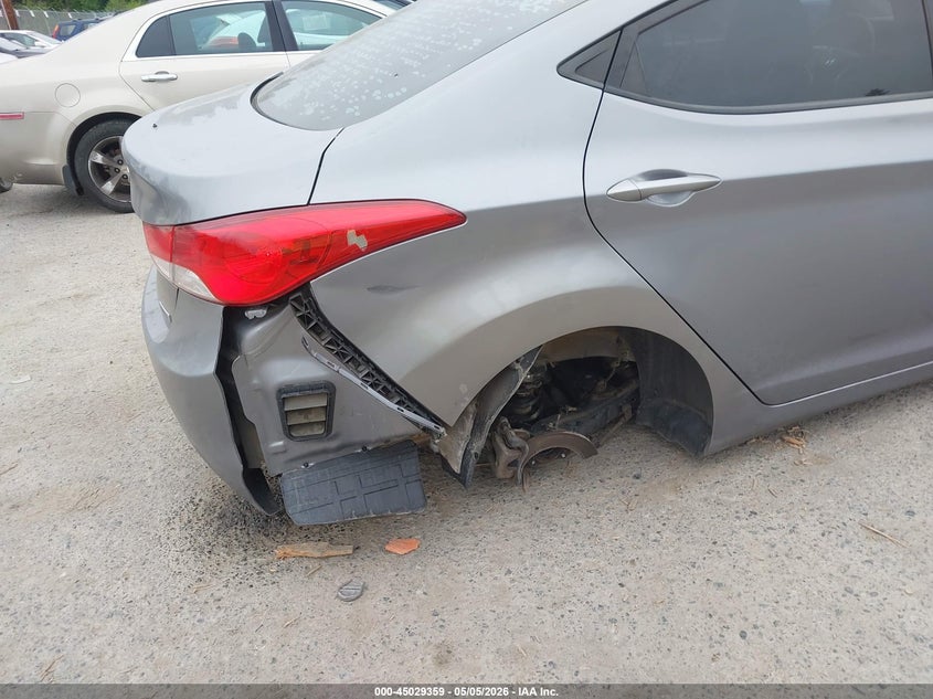 2013 Hyundai Elantra VIN KMHDH4AE4DU671094 IAAI salvage auction — RIGHT REAR, Bill Of Sale (Washington), sold $775 on 2026-07-22 (photo 6)