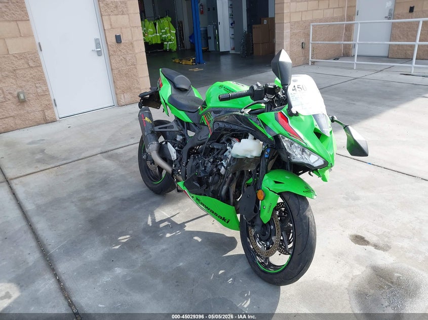 2023 Kawasaki Zx VIN ML5ZXCS13PDA00245 IAAI salvage auction — LEFT & RIGHT, Salvage Certificate (California), sold $25 on 2026-07-24 (photo 1)