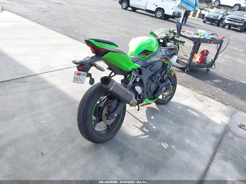 2023 Kawasaki Zx VIN ML5ZXCS13PDA00245 IAAI salvage auction — LEFT & RIGHT, Salvage Certificate (California), sold $25 on 2026-07-24 (photo 4)
