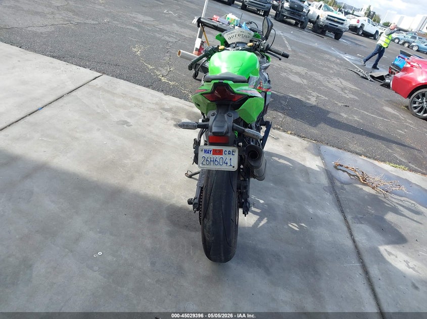 2023 Kawasaki Zx VIN ML5ZXCS13PDA00245 IAAI salvage auction — LEFT & RIGHT, Salvage Certificate (California), sold $25 on 2026-07-24 (photo 6)