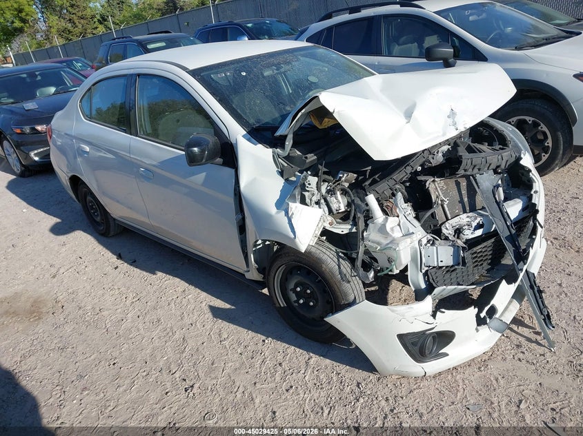 2020 Mitsubishi Mirage VIN ML32F3FJXLHF08271 IAAI salvage auction — FRONT END, Salvage (Pennsylvania), sold $175 on 2026-07-08 (photo 1)