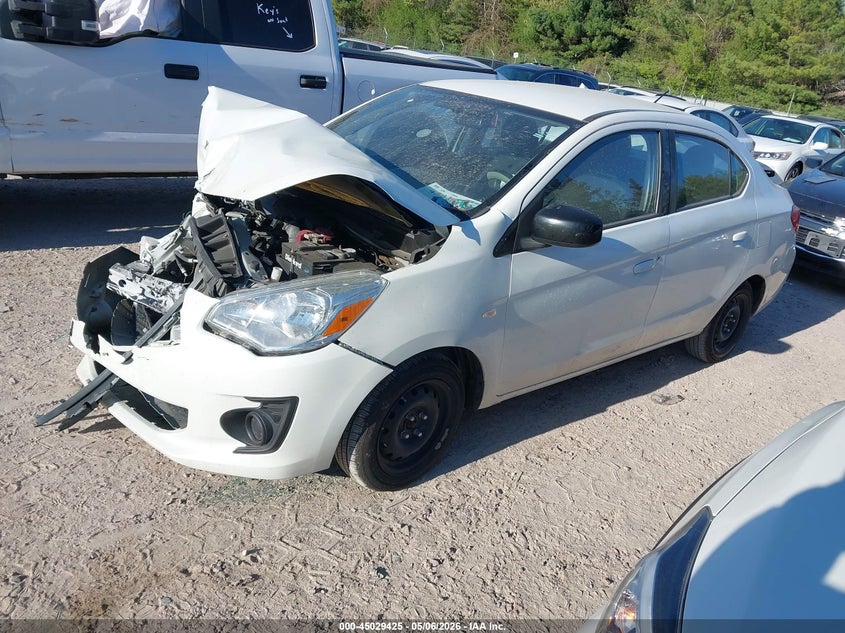 2020 Mitsubishi Mirage VIN ML32F3FJXLHF08271 IAAI salvage auction — FRONT END, Salvage (Pennsylvania), sold $175 on 2026-07-08 (photo 2)