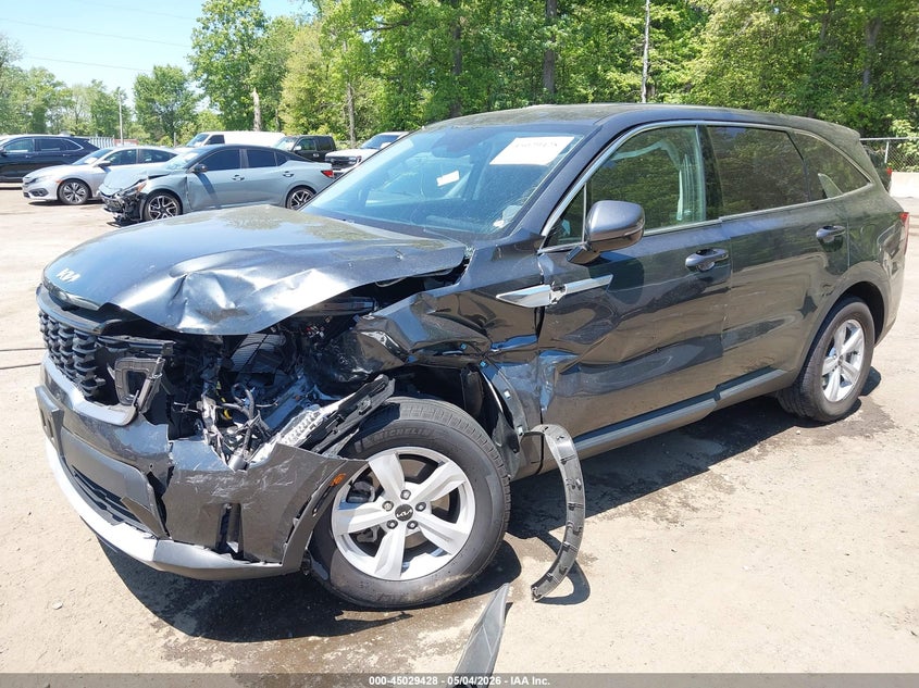 2024 Kia Sorento VIN 5XYRG4JC0RG307646 IAAI salvage auction — LEFT FRONT, Salvage - Greater Than 75% (Maryland), sold $6,200 on 2026-07-15 (photo 2)