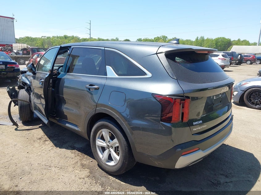 2024 Kia Sorento VIN 5XYRG4JC0RG307646 IAAI salvage auction — LEFT FRONT, Salvage - Greater Than 75% (Maryland), sold $6,200 on 2026-07-15 (photo 3)