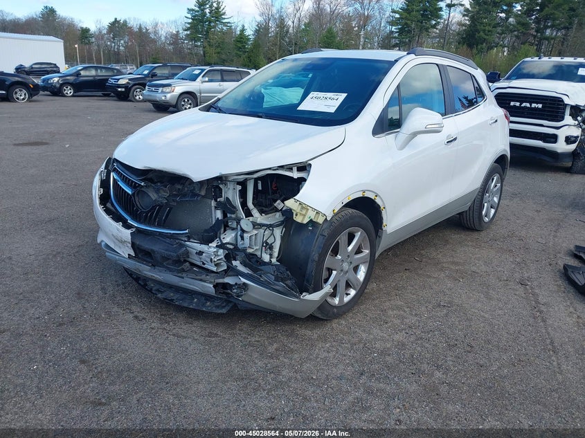 2018 Buick Encore VIN KL4CJHSB7JB556619 IAAI salvage auction — FRONT END, Salvage (Massachusetts), sold $1,775 on 2026-07-10 (photo 2)