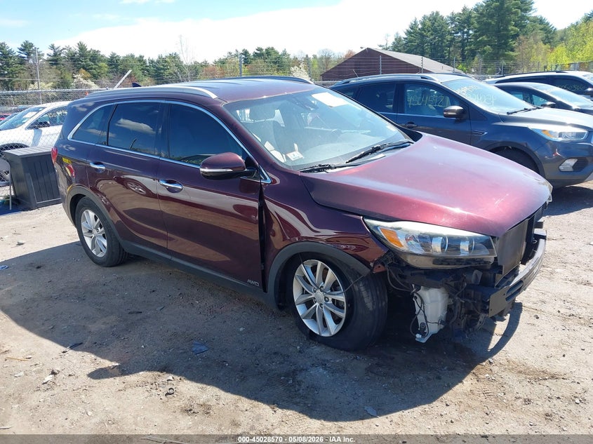2017 Kia Sorento VIN 5XYPGDA3XHG255626 IAAI salvage auction — FRONT END, Salvage (Massachusetts), sold $1,350 on 2026-07-10 (photo 1)