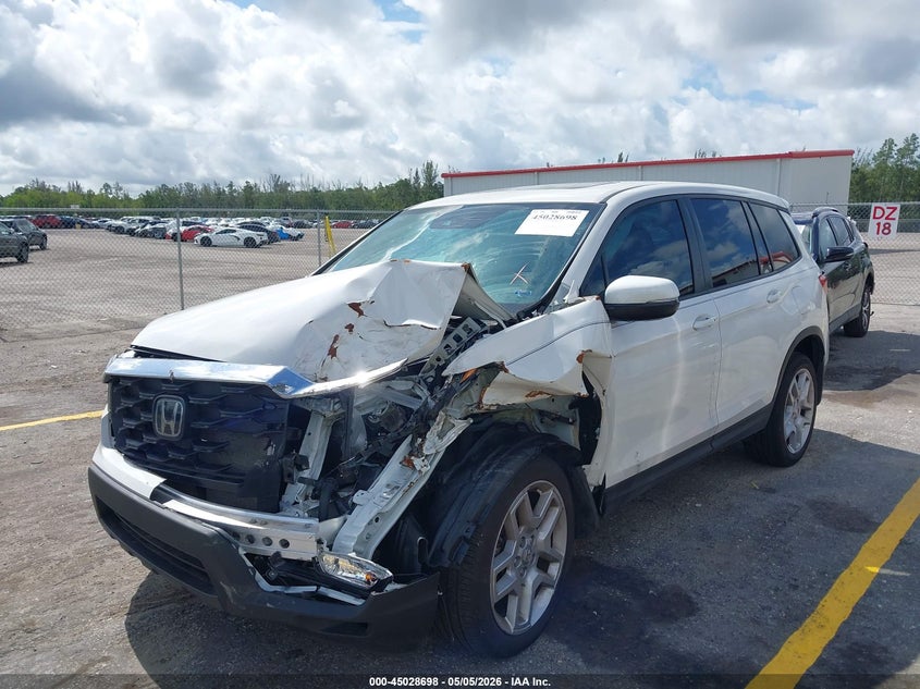 2025 Honda Passport VIN 5FNYF8H5XSB006974 IAAI salvage auction — FRONT END, Rebuildable (Florida), sold $7,200 on 2026-07-13 (photo 6)