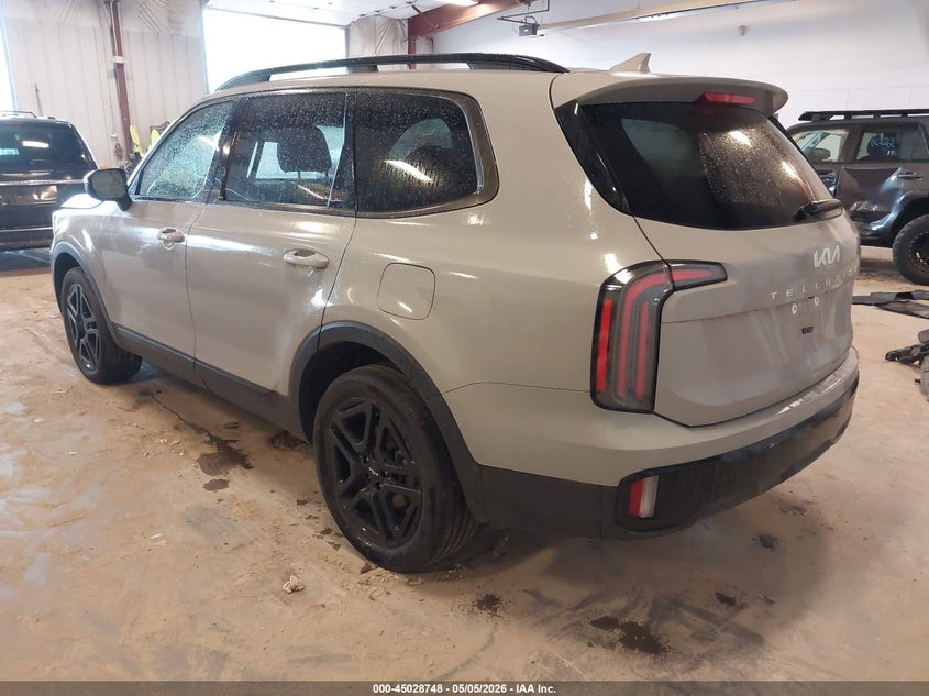 2024 Kia Telluride VIN 5XYP3DGC0RG481274 IAAI salvage auction — FRONT END, Clear (Michigan), sold $11,750 on 2026-07-14 (photo 3)