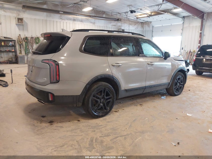 2024 Kia Telluride VIN 5XYP3DGC0RG481274 IAAI salvage auction — FRONT END, Clear (Michigan), sold $11,750 on 2026-07-14 (photo 4)