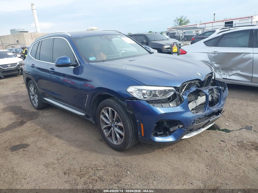 2019 BMW X3 VIN 5UXTR9C54KLD95415 IAAI salvage auction — FRONT END, Salvage (Massachusetts), sold $8,300 on 2026-07-16 (photo 1)