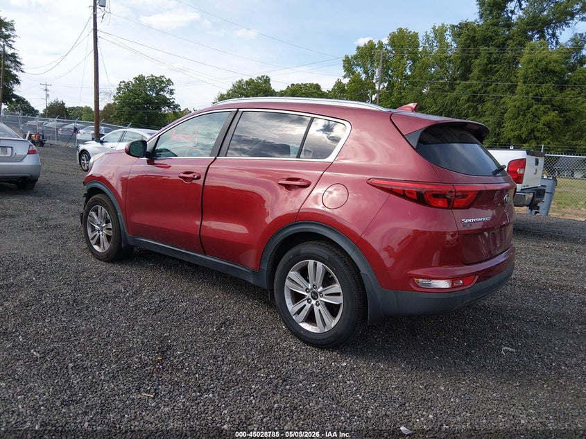 2017 Kia Sportage VIN KNDPM3AC2H7136839 IAAI salvage auction — FRONT END, Salvage Title, sold $825 on 2026-07-28 (photo 3)