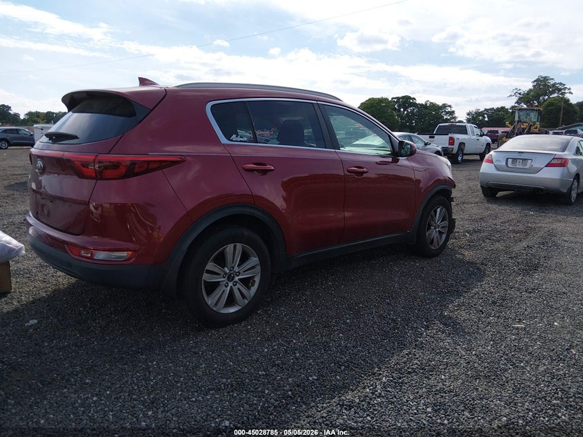 2017 Kia Sportage VIN KNDPM3AC2H7136839 IAAI salvage auction — FRONT END, Salvage Title, sold $825 on 2026-07-28 (photo 4)