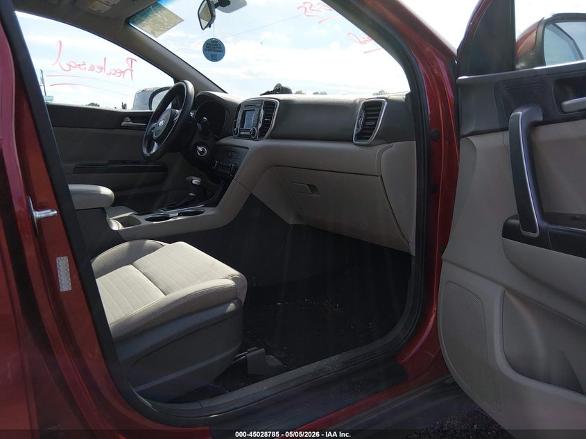2017 Kia Sportage VIN KNDPM3AC2H7136839 IAAI salvage auction — FRONT END, Salvage Title, sold $825 on 2026-07-28 (photo 5)