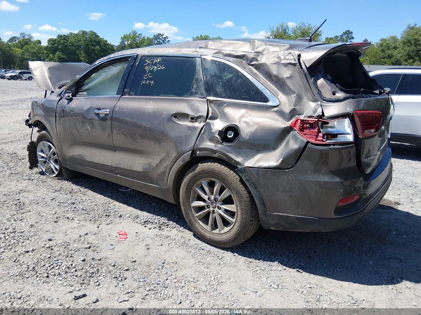 2019 Kia Sorento VIN 5XYPG4A57KG484693 IAAI salvage auction — ROLLOVER, Salvage (South Carolina), sold $25 on 2026-07-21 (photo 3)