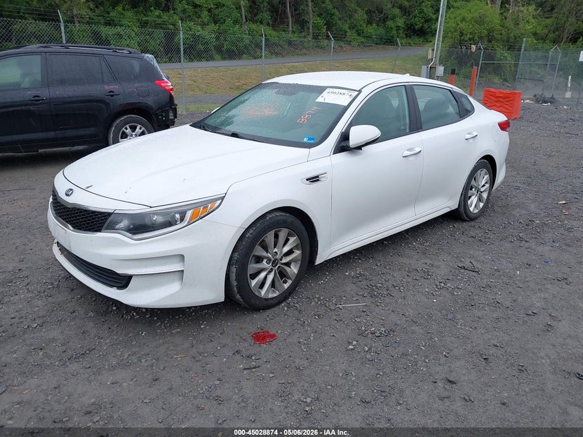 2016 Kia Optima VIN 5XXGT4L34GG006699 IAAI salvage auction — UNKNOWN, Clear (Virginia), sold $775 on 2026-07-14 (photo 2)