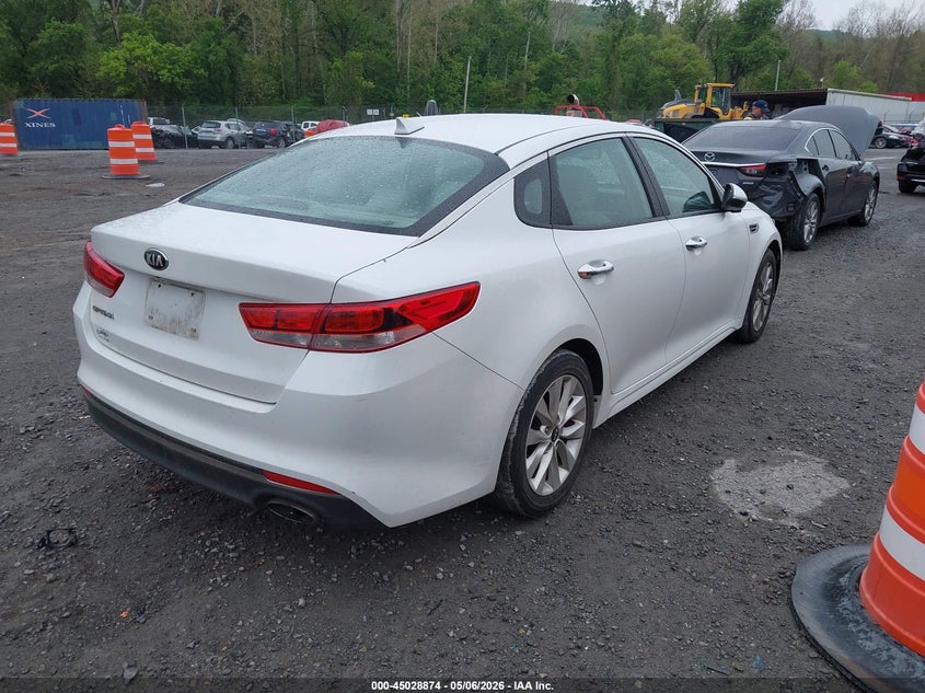 2016 Kia Optima VIN 5XXGT4L34GG006699 IAAI salvage auction — UNKNOWN, Clear (Virginia), sold $775 on 2026-07-14 (photo 4)