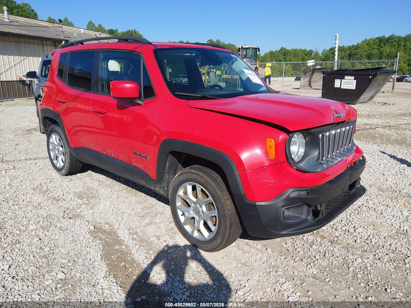 2016 Jeep Renegade VIN ZACCJBBT8GPD93103 IAAI salvage auction — FRONT & REAR, Salvage (Kentucky), sold $250 on 2026-08-11 (photo 1)
