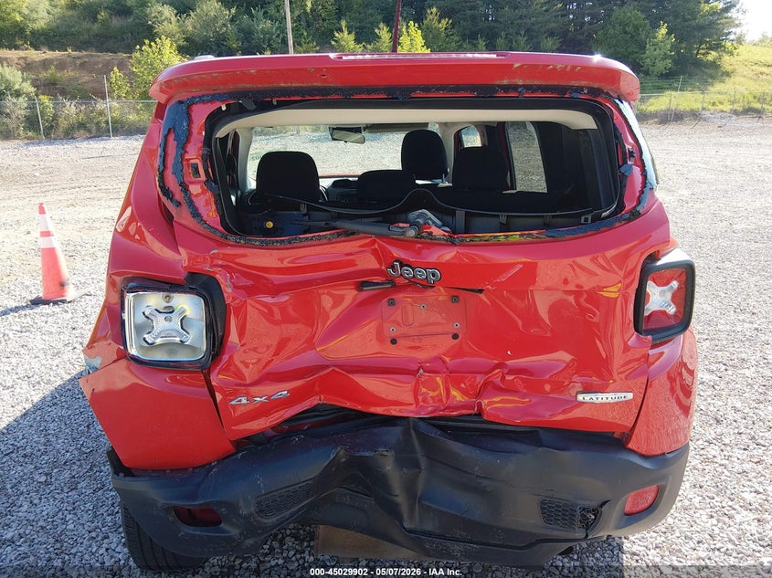 2016 Jeep Renegade VIN ZACCJBBT8GPD93103 IAAI salvage auction — FRONT & REAR, Salvage (Kentucky), sold $250 on 2026-08-11 (photo 6)