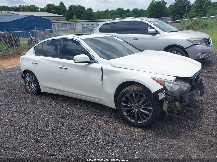 2018 Infiniti Q50 VIN JN1EV7AP0JM354206 IAAI salvage auction — ALL OVER, Salvage Non-Reb (South Carolina), sold $600 on 2026-07-14 (photo 1)