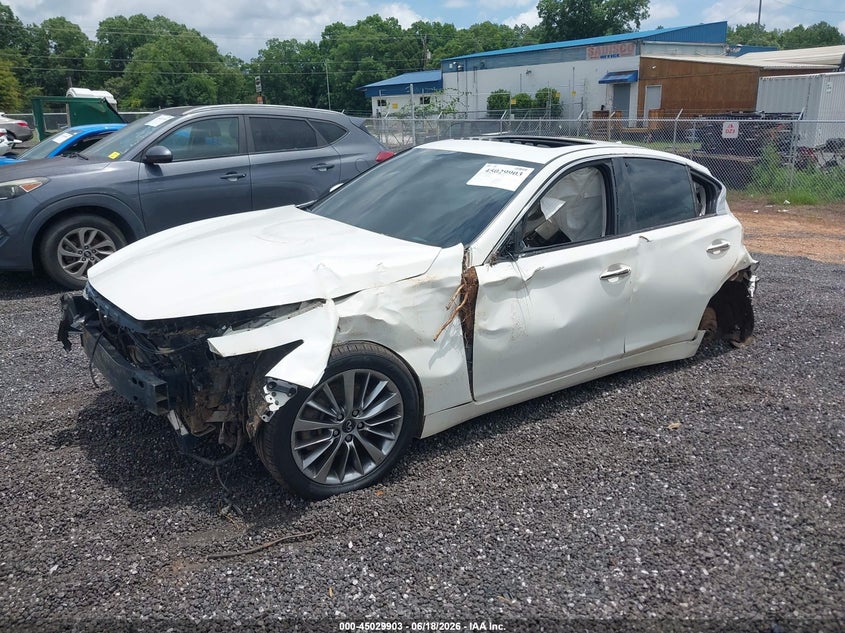 2018 Infiniti Q50 VIN JN1EV7AP0JM354206 IAAI salvage auction — ALL OVER, Salvage Non-Reb (South Carolina), sold $600 on 2026-07-14 (photo 2)