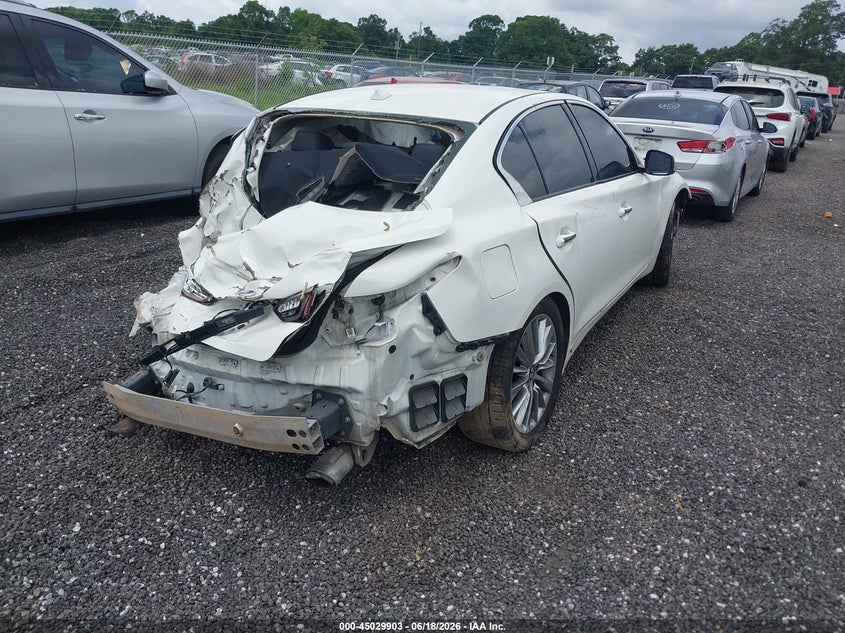 2018 Infiniti Q50 VIN JN1EV7AP0JM354206 IAAI salvage auction — ALL OVER, Salvage Non-Reb (South Carolina), sold $600 on 2026-07-14 (photo 4)