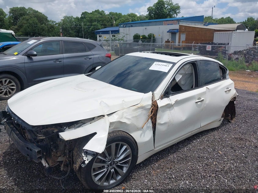 2018 Infiniti Q50 VIN JN1EV7AP0JM354206 IAAI salvage auction — ALL OVER, Salvage Non-Reb (South Carolina), sold $600 on 2026-07-14 (photo 6)