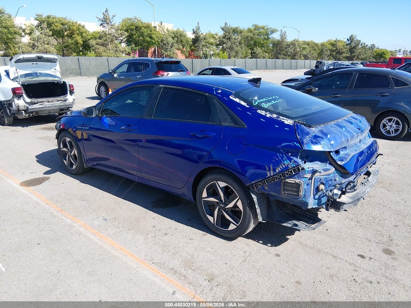 2023 Hyundai Elantra VIN KMHLS4AG5PU411970 IAAI salvage auction — REAR END, Salvage (Arizona), sold $2,900 on 2026-07-19 (photo 3)