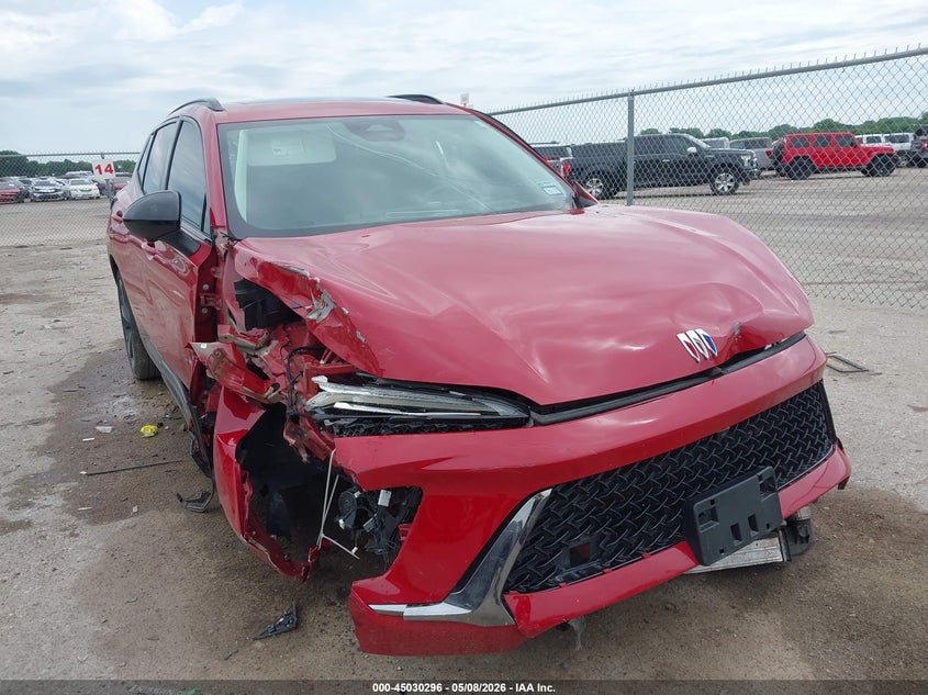 2025 Buick Envision VIN LRBFZLE43SD011629 IAAI salvage auction — FRONT END, Salvage (Texas), sold $2,650 on 2026-07-21 (photo 1)