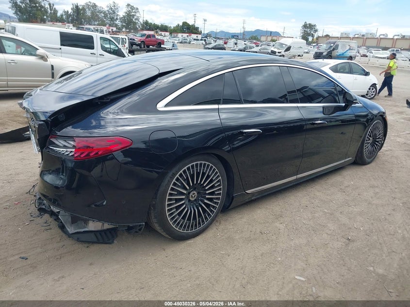 2023 Mercedes-benz Eqs VIN W1KCG4EB6PA041351 IAAI salvage auction — REAR END, Salvage (California), sold $25,750 on 2026-07-16 (photo 4)