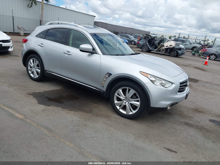 2013 Infiniti Fx VIN JN8CS1MU7DM142259 IAAI salvage auction — REAR END, Salvage (California), sold $3,500 on 2026-07-20 (photo 1)