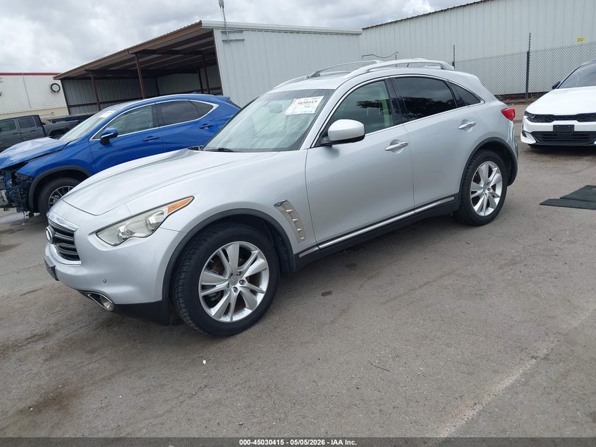 2013 Infiniti Fx VIN JN8CS1MU7DM142259 IAAI salvage auction — REAR END, Salvage (California), sold $3,500 on 2026-07-20 (photo 2)