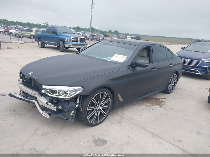 2018 BMW 5er VIN WBAJB9C57JB034949 IAAI salvage auction — FRONT END, Original (Texas), sold $10,100 on 2026-07-24 (photo 2)