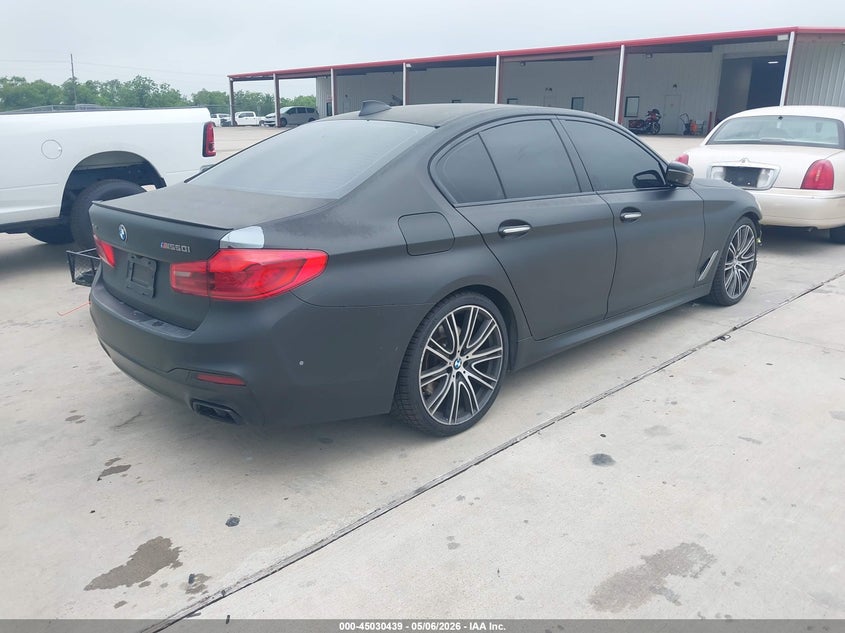 2018 BMW 5er VIN WBAJB9C57JB034949 IAAI salvage auction — FRONT END, Original (Texas), sold $10,100 on 2026-07-24 (photo 4)